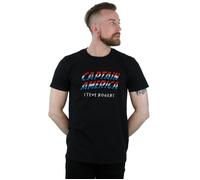 Captain America AKA Steve Rogers T-Shirt Marvel Black S