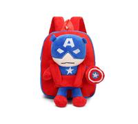 (Captain America) Captain Superman America Batman Plush Toy Backpack Detachable Children