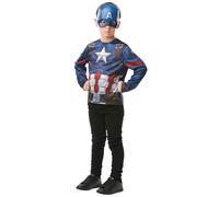 Captain America children's top and mask kit