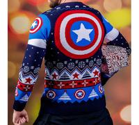 Captain America Christmas Jumper - S