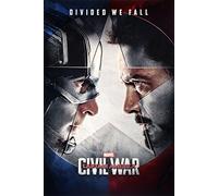 Captain America Civil War-Face Off Maxi Poster, Wood, Multicolour, 91.5x61x0.02 cm