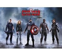 Captain America Civil War-Team Maxi Poster, Wood, Multicolour, 91.5x61x0.02 cm