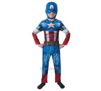 Captain America Costume Kids Superhero Fancy Dress Costume
