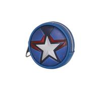Captain America Courage-Cookie Coin Purse, Blue, 8.7 x 8.7 cm