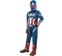Rubies Official Brave New World Captain America Deluxe Child Costume, Kids Fancy Dress, Size 5-6 Years Halloween