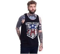 Captain America - Distressed - Tank - black - S - 100% Cotton,Jersey S