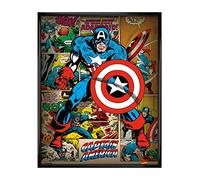 Captain America He Took On All Of Them! Framed Mini Poster 40 x 50cm