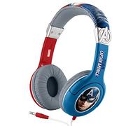 Captain America Headphones for kids with volume control - Civil War headphones, Blue/Red