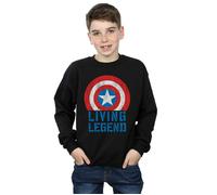 Captain America Living Legend Sweatshirt Marvel Black 3-4 Years