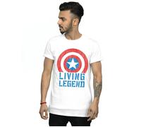 Captain America Living Legend T-Shirt Marvel White M