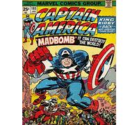 Captain America "Madbomb" Canvas Print, Cotton, Multi-Colour, 3.20 x 60.00 x 80.00 cm