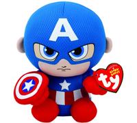 Ty Marvel Captain America Beanie 6" Plush Toy