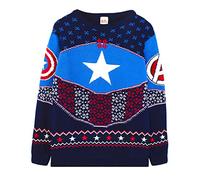 Marvel Christmas Jumper (Mens Blue)