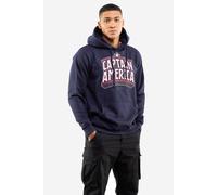 Captain America Men's Marvel Arch Pullover Hoodie Navy | Size: Medium Captain America Navy M