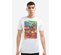 Captain America Men's Marvel War Cry T-Shirt White | Size: Large Captain America White L