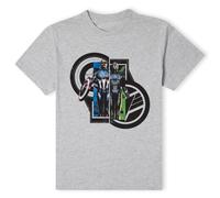 Captain America Official Team Up T-Shirt - Grey | Size: Small Captain America Grey S