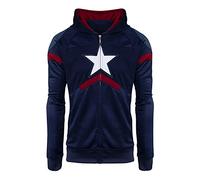Captain America Premium Hoodie - Officially Licenced Premium Marvel Captain America Zip Up Hoodie For Men.