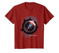 Captain America Red Hulk Grabbing Shield T-Shirt, Youth, Cranberry Red, Large