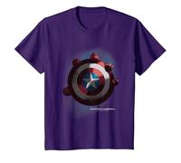 Captain America Red Hulk Grabbing Shield T-Shirt, Youth, Purple, 3T