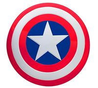 Captain America Shield for Adults, Marvel Comics, 24” Diameter, Plastic with Adjustable Hand Grips