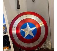 Captain America Shield Metal Shield Role-Playing Props 1:1 Captain America Shield Cosplay Shield, Adult Version 22 Inch