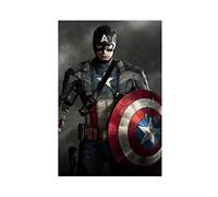 Captain America Steve Rogers Chris Evans Canvas Poster Wall Art Decor Print Picture Paintings for Living Room Bedroom Decoration Unframe-style 16x24inch(40x60cm)