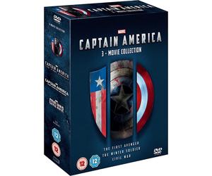 CAPTAIN AMERICA TRILOGY 1-3 DVD ALL PART 1 2 3 MOVIE FILM MARVEL UK Release R2