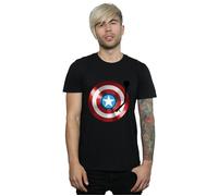 Captain America Turntable T-Shirt Marvel Black XXXL