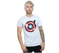 Captain America Turntable T-Shirt Marvel Grey L