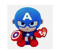 (Captain America) TY Marvel Avengers Plush Soft Toy - Beanie Babies