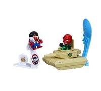 (Captain America Vs Red Skull) Marvel Avengers Superhero Stunt Squad Figures