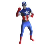 Captain America Zappar Adult Costume Morphsuit Medium