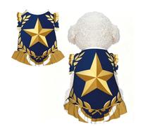 Captain Armband Badge L Pet Apparel for Small Dogs-Cute Summer Outfit for Puppy, Soft Breathable Pet Clothes for Cat