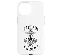 Captain Awesome - Anchor, Sea Boat Sailing, Traveling, Nomad Case for iPhone 15