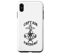 Captain Awesome - Anchor, Sea Boat Sailing, Traveling, Nomad Case for iPhone XS Max