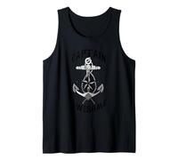 Captain Awesome - Anchor, Sea Boat Sailing, Traveling, Nomad Tank Top