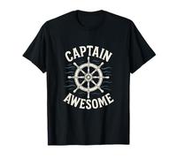 Captain Awesome - Funny Boating Nautical T-Shirt