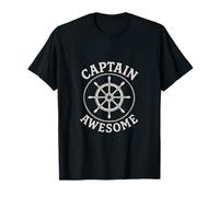 Captain Awesome - Funny Sailing Boating Anchor T-Shirt