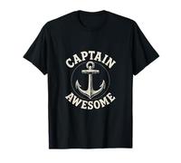 Captain Awesome - Nautical Anchor Boating Fun T-Shirt