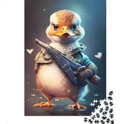 Captain Baby Duck Paper Jigsaw Puzzle for Adults 1000 Piece Puzzles for Teenagers Creative Jigsaw Puzzles Family Challenging Games Toys 1000pcs (38x26cm)
