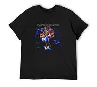 Captain Beyond Music Band Rock Retro 70S Album Mens Unisex T-Shirt Graphic Print Top Black Tee 3XL