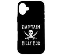 Captain Billy Bob Vintage First Name Pirate Boating Case for iPhone 16 Plus