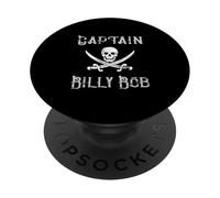 Captain Billy Bob Vintage First Name Pirate Boating PopSockets Adhesive PopGrip
