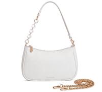 Captain Blues Shoulder Bag for Women, Small Handbag, Crescent Hobo Bag with Detachable Chain Strap & Extra Extension Chain, Mini Handbag for Everyday Wear, Dating, Evening Out & Travel (Beige)