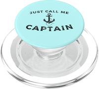 Captain, Boat Pontoon Sailor Anchor Graphic PopSockets PopGrip for MagSafe