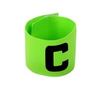 Captain Bracelet Multicoloured Football Captain's Armband Elastic hook and loop Adjustable for Adults Youth Junior Size Green