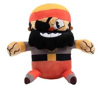 (Captain Brineybeard) Cuphead Plush Doll Mugman Doll Teddy Soft Toys Puphead Devil Cala Maria Figures Kids