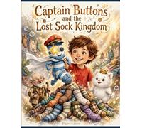 Captain Buttons and the Lost Sock Kingdom: A 50-Page Watercolor Graphic Novel About Kindness, Sharing and Finding Lost Things - Picture Book for Kids Ages 3-8