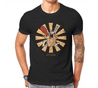 Captain Caveman Cavey 1980s Cartoon Creative Tshirt for Men Retro Japanese Round Neck Basic T Shirt Black L