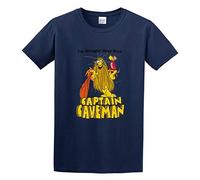 Captain Caveman Retro Animated 80'S Tv Show O Neck Men T Shirt XL, Navy